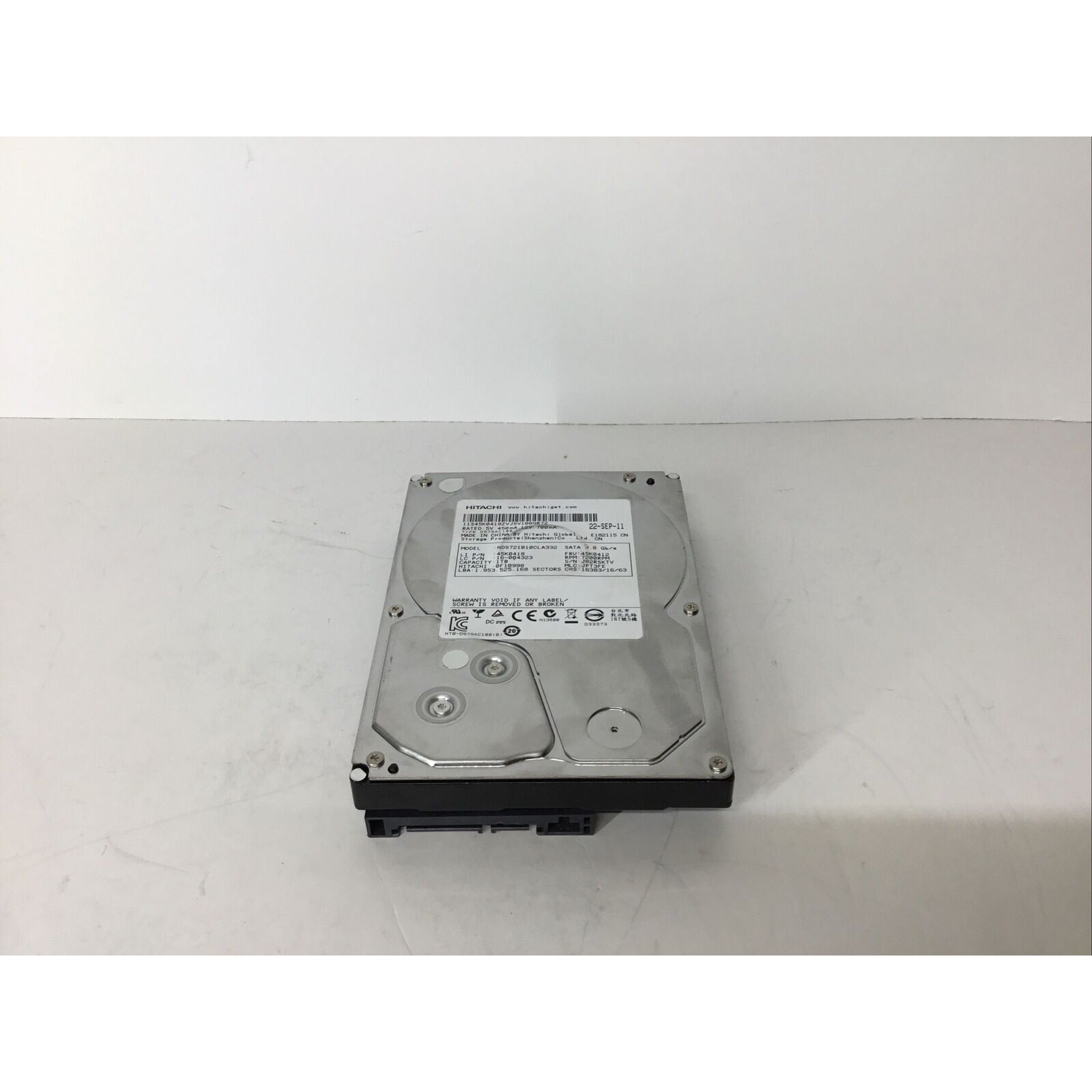 HDD Hard Drive SATA Desktop 3.5" Hitachi HDS721010CLA332 1TB F10998