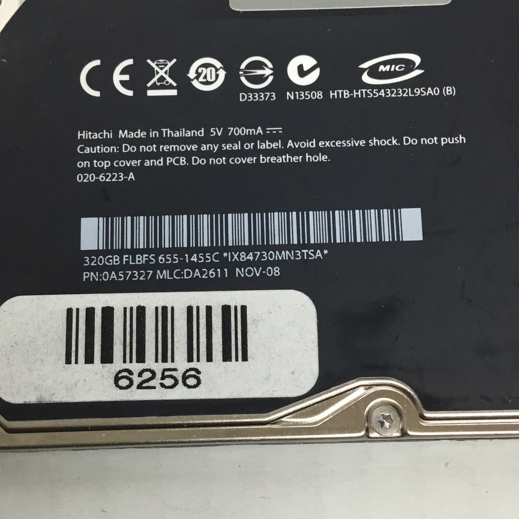 APPLE 0A57327 HTS543232L9SA0 MLC:D2611 320GB 5.4K RPM 8MB 1.5Gbp