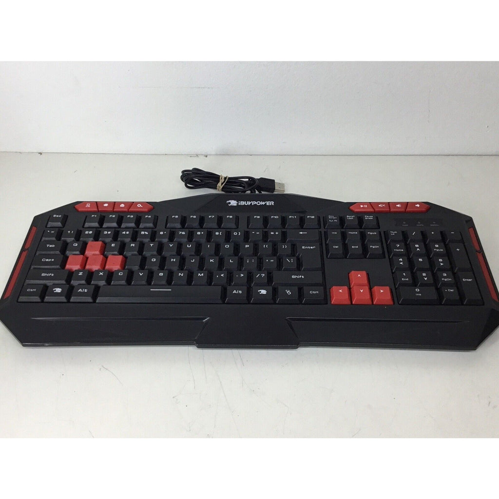 iBuyPower IBP-ARES E1 Gaming Keyboard Black & Red