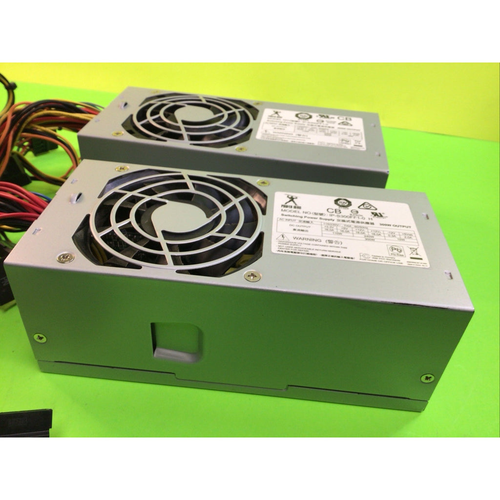 lot of 2x Power Man 300W TFX Desktop Power Supply IP-S300FF1-0 FOR REPAIR