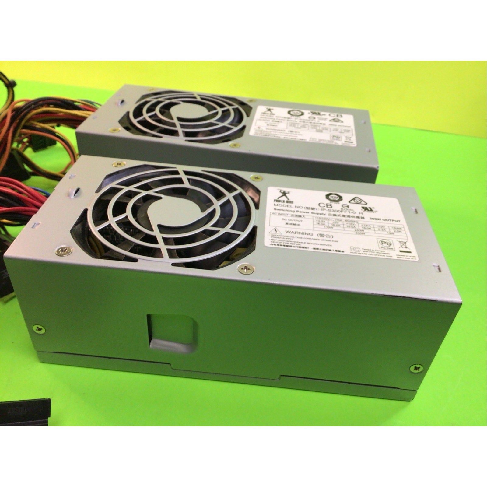lot of 2x Power Man 300W TFX Desktop Power Supply IP-S300FF1-0 FOR REPAIR