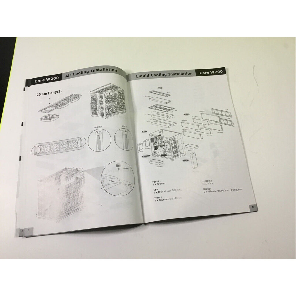 ThermalTake Core W200 Series Assembly Instruction Manual