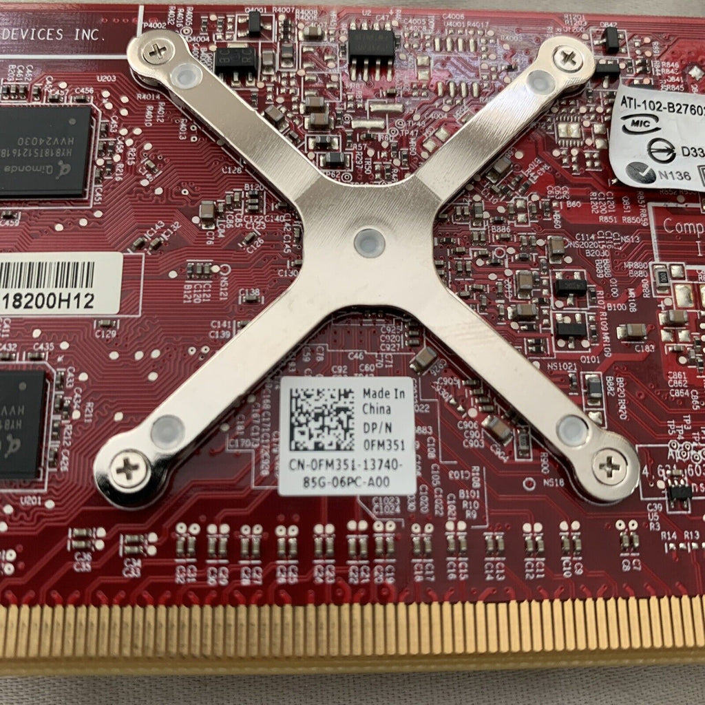 Dell ATI Radeon HD2400XT 256MB PCIe Video Graphics Card 102-B2760701 0FM351