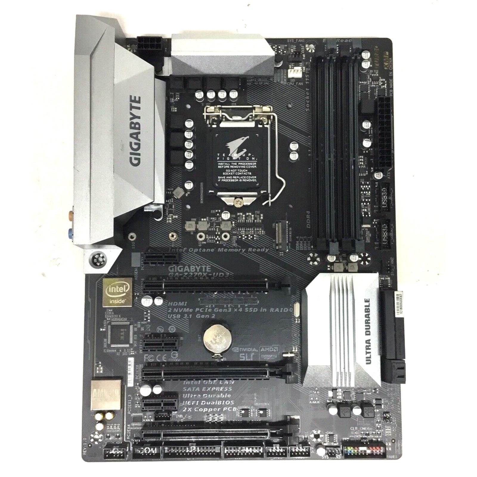 READ GIGABYTE GA-Z270X-UD3 Motherboard LGA 1151