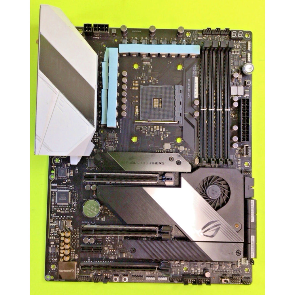 ASUS ROG Crosshair VIII Hero Wi-Fi ATX Motherboard FOR PARTS or REPAIR