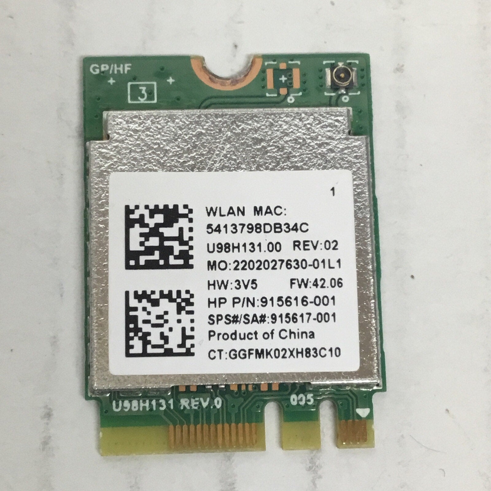 HP Genuine Laptop WiFi Wireless Card RTL8188EENF 915616-001