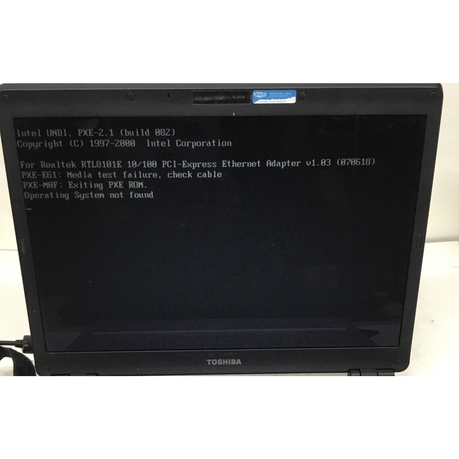 For Parts Toshiba U305-S7448 Pentium Dual Core No Adapter No HDD / Bad Battery