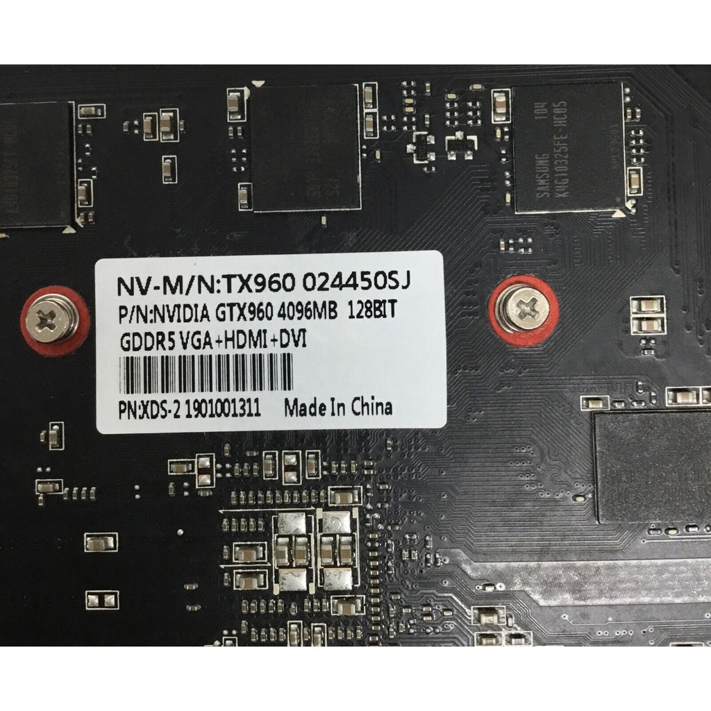 Nvidia GTX 960 4GB 128 BIT GDDR5 VGA +HDMI + DVI XDS-2 1901001311
