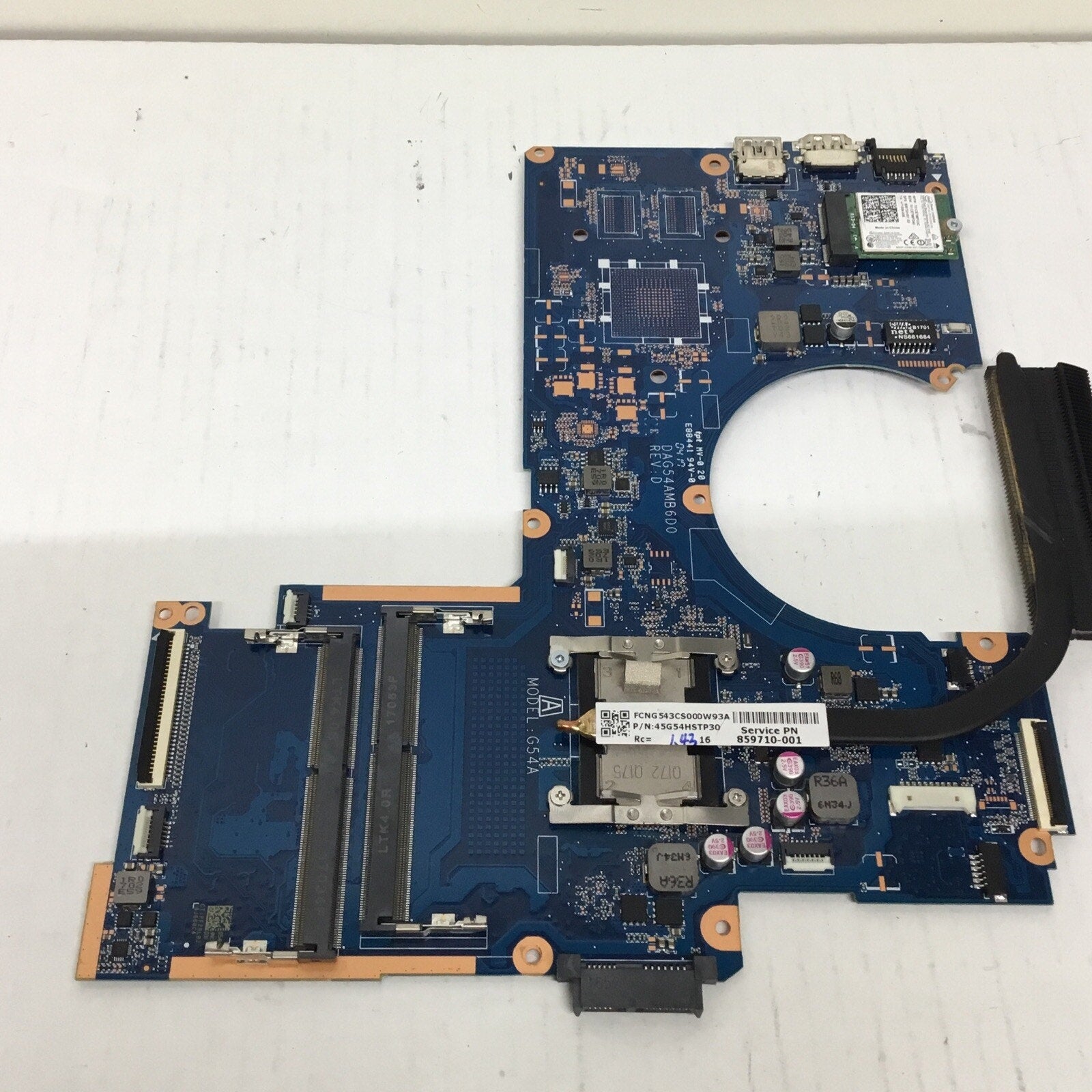For Parts HP Pavilion 15-AW A12-9700P 2.5Ghz Motherboard DAG54AMB6D0 862978-601