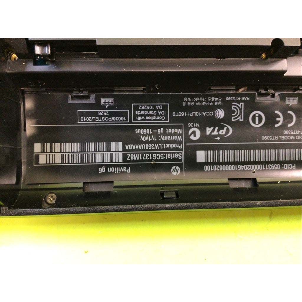 HP PAVILION G6-1B60US AMD A4 3300M APU 8GB RAM NO HDD NO OS