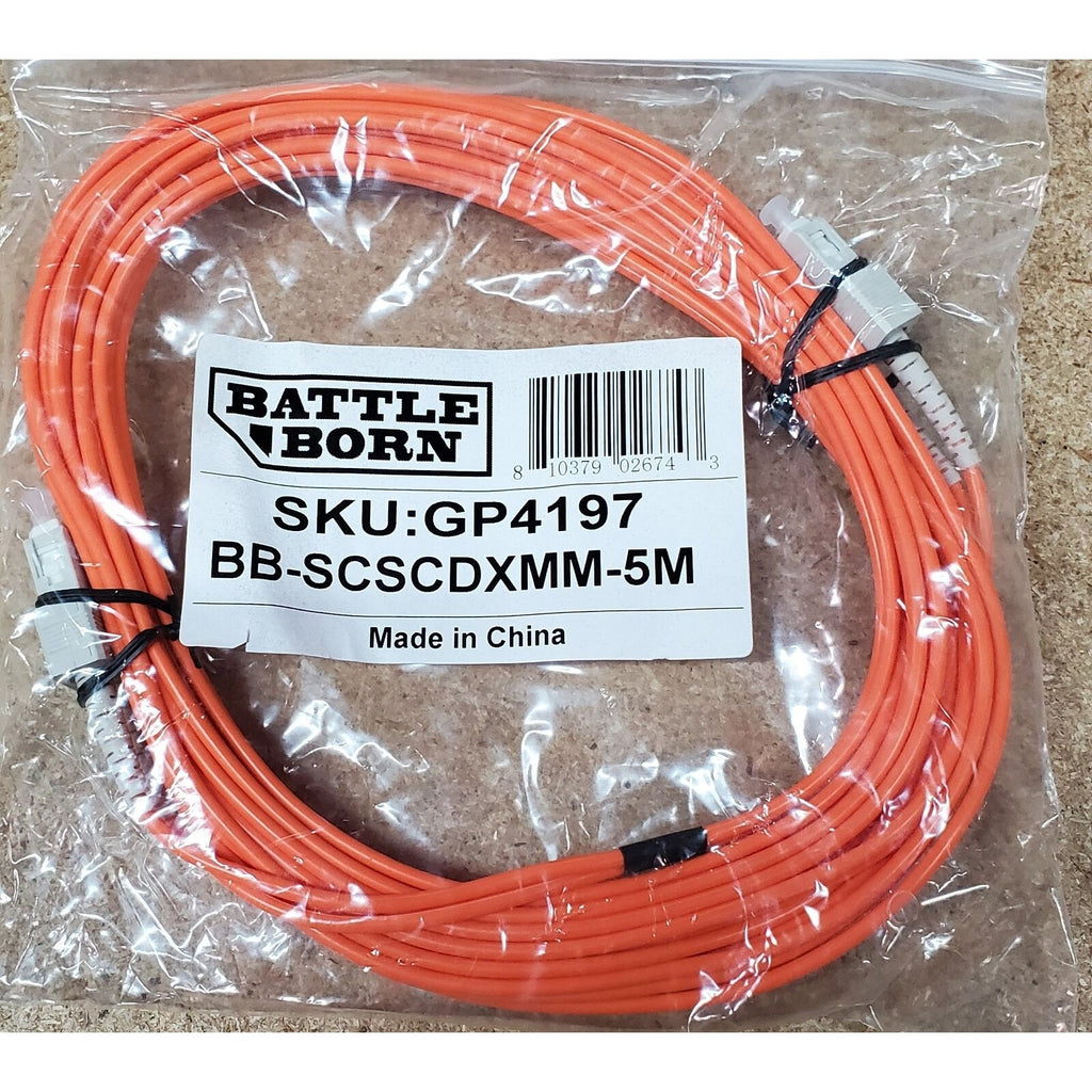 16ft SC to SC Duplex Multimode 62.5/125 Fiber Optic Patch Cable - 16 Feet