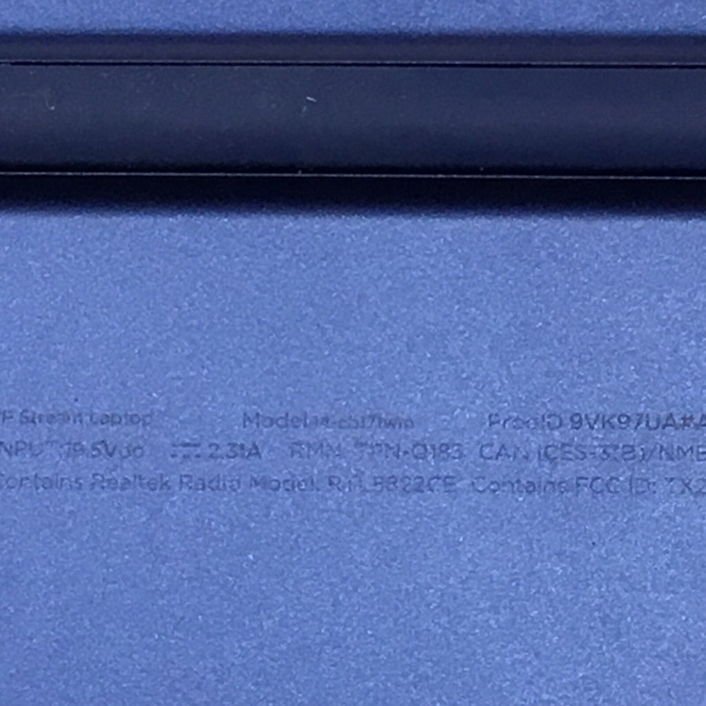 HP STREAM 14-CB161WM 32GB/4GB/1.6GHZ INTEL EMMC 14"