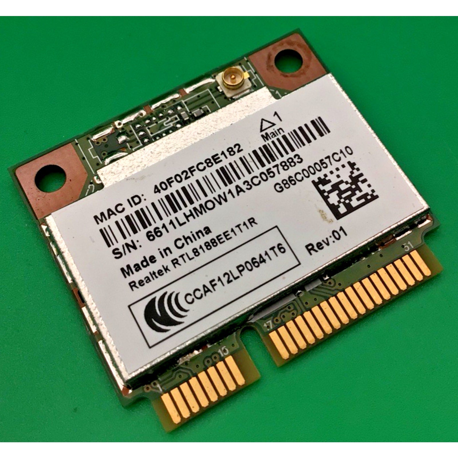 Toshiba Satellite C55-A Series Wireless Wi-Fi Card RTL8188EE1T1R