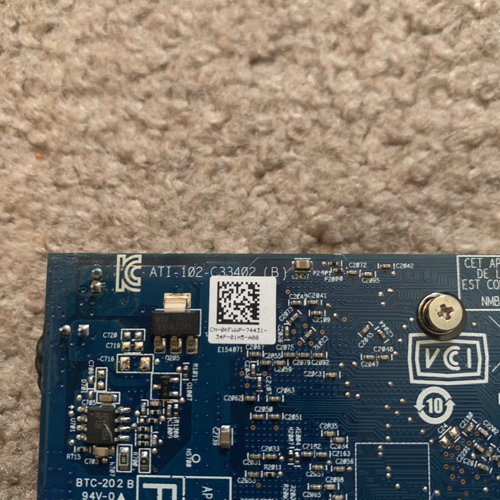 DELL AMD Radeon HD 7570 1GB GDDR5 DVI Display Video Card - Low Profile - 0KFWWP