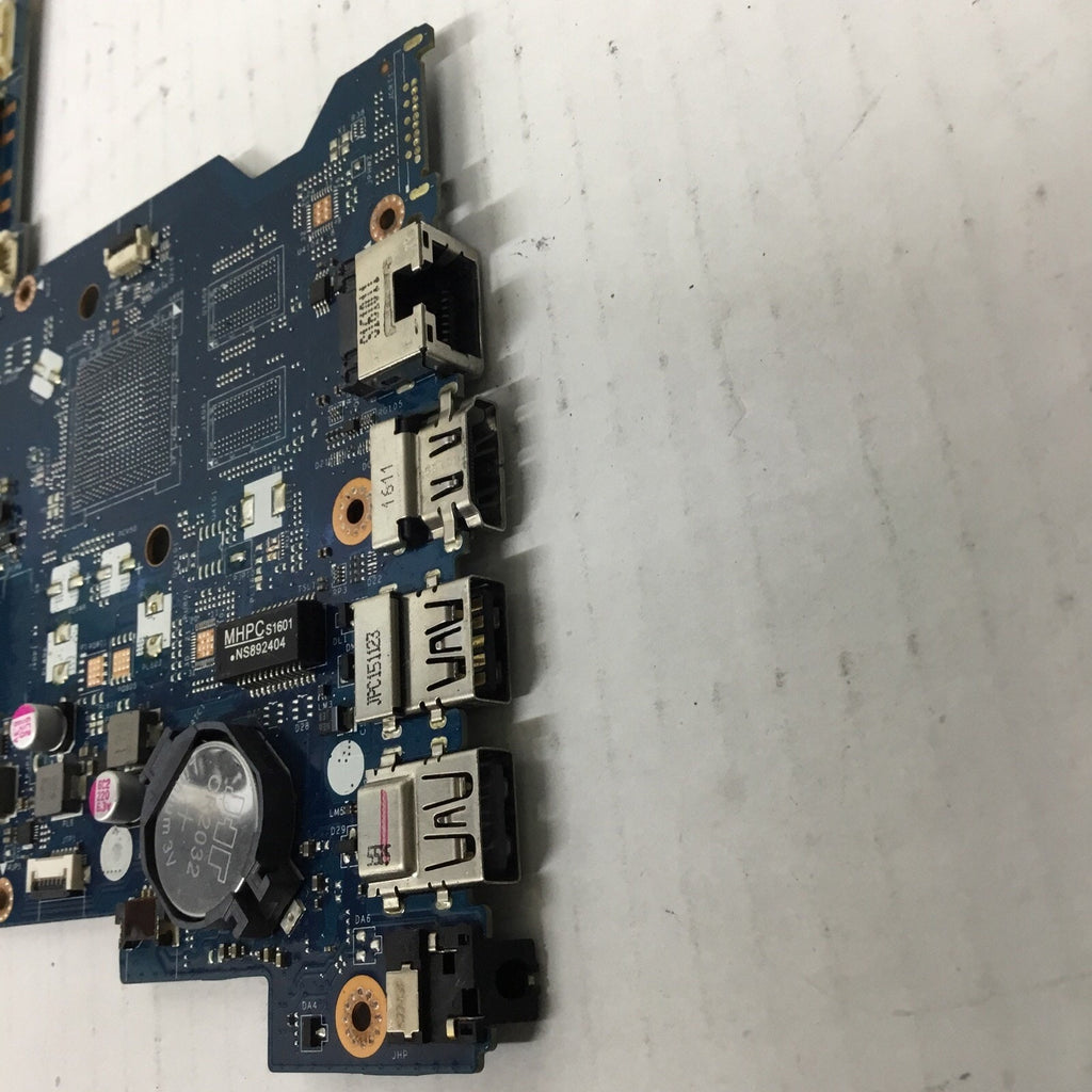 For parts 825034-501 LA-C701P HP MOTHERBOARD INTEL I3-5020U 15-AC AS IS