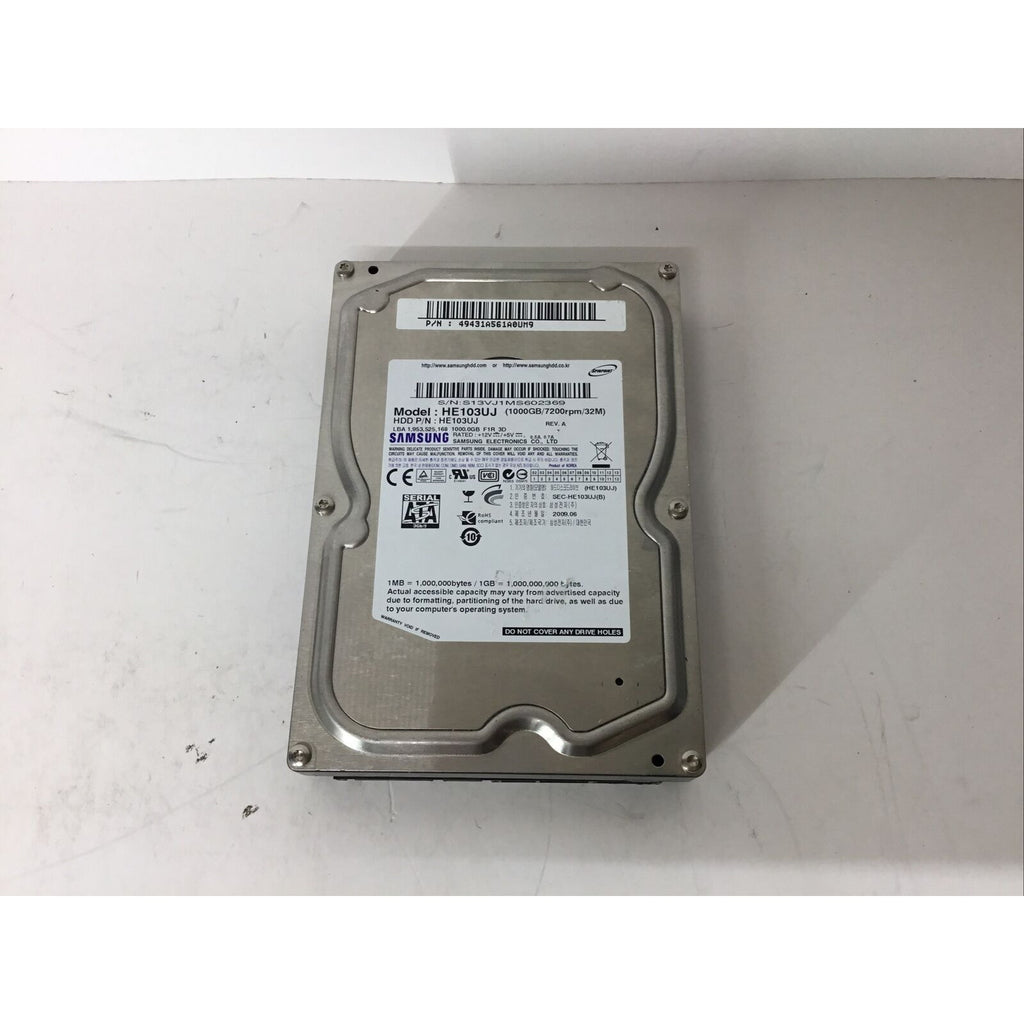 Samsung SpinPoint HE103UJ 3.5 inch Hard Drive 1TB SATA 7200rpm 32M HDD