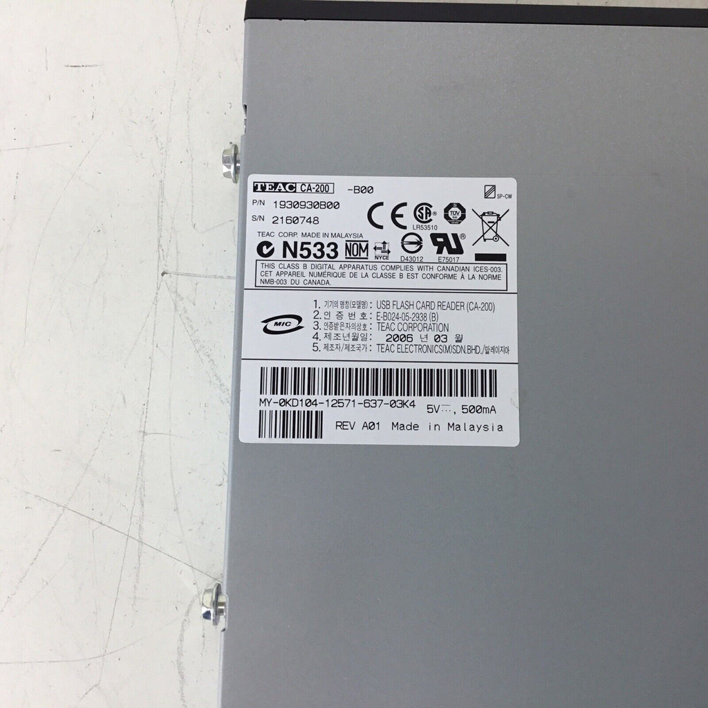 Dell KD104 0KD104 USB Flash Card Reader Teac CA-200 1930930B00