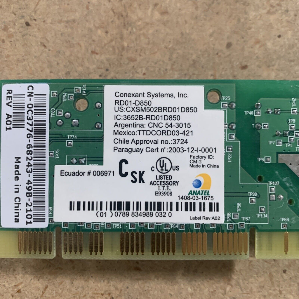 Conexant RD01-D850 (RD01D850) 56K PCI Data/Fax Modem for Dell