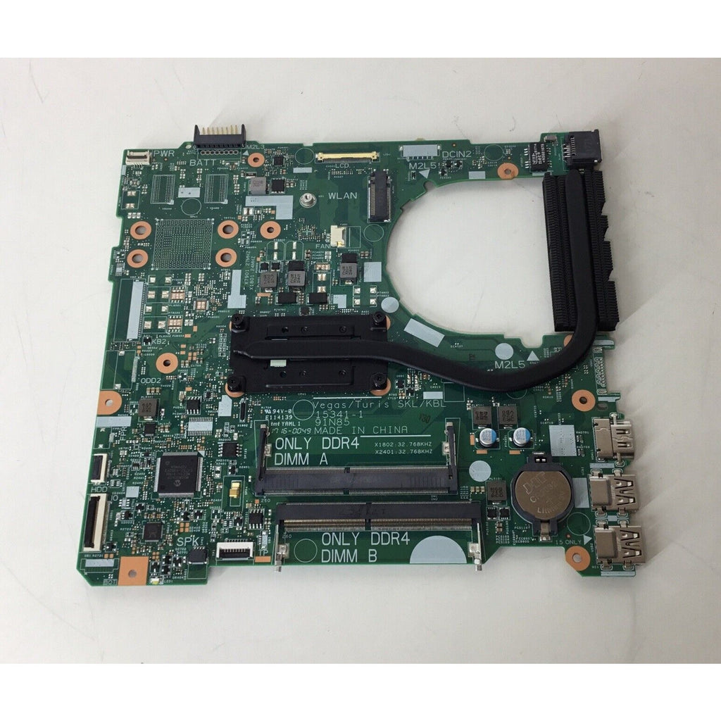 Dell 15341-1 Laptop Motherboard w/ Heatsink 02T1W1 - For Parts