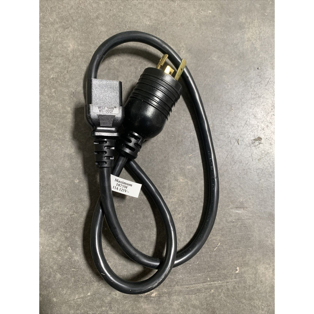 3ft L5-20 to C19 15A 125V 1875W 14AWG Server Power Cable - 3 Feet