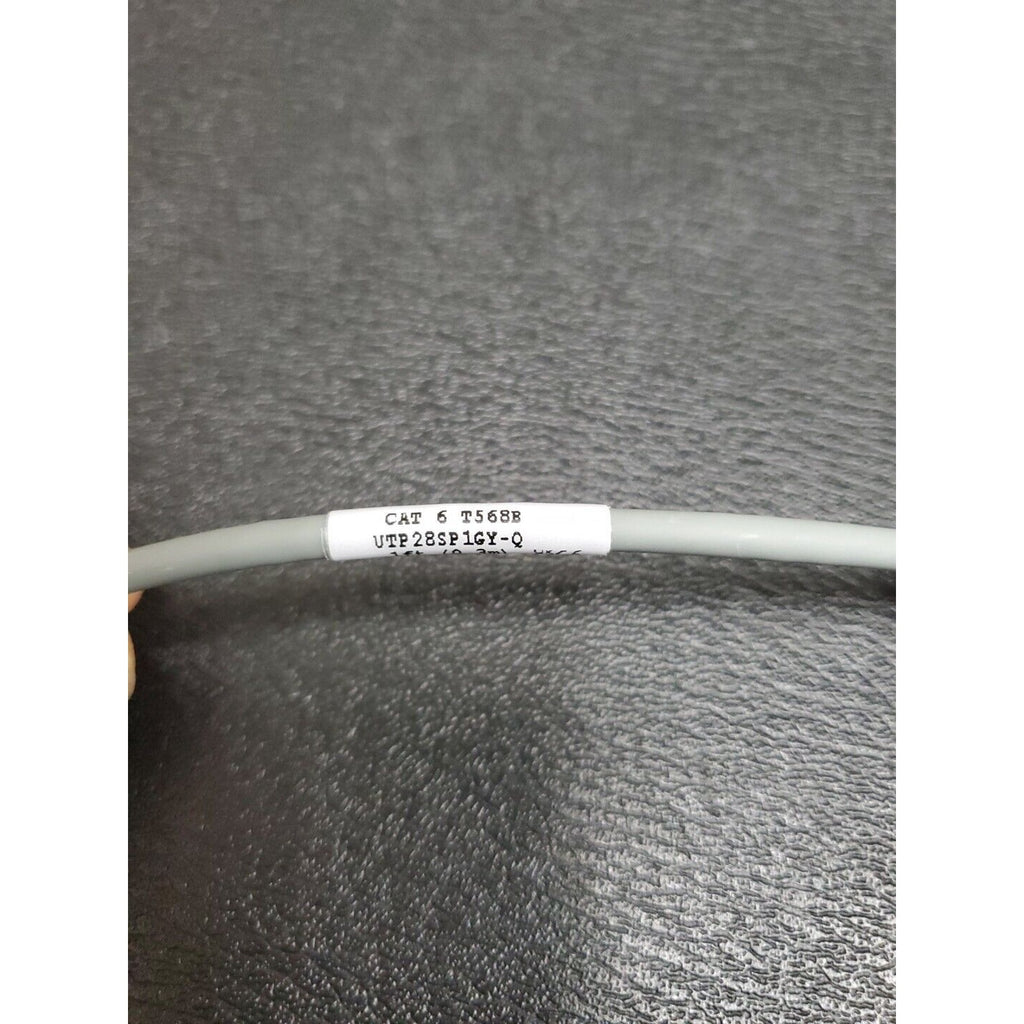 Panduit UTP28SP1GY-Q CAT 6 T568B Network Patch Cable 1 FT (Gray) 17304349Q