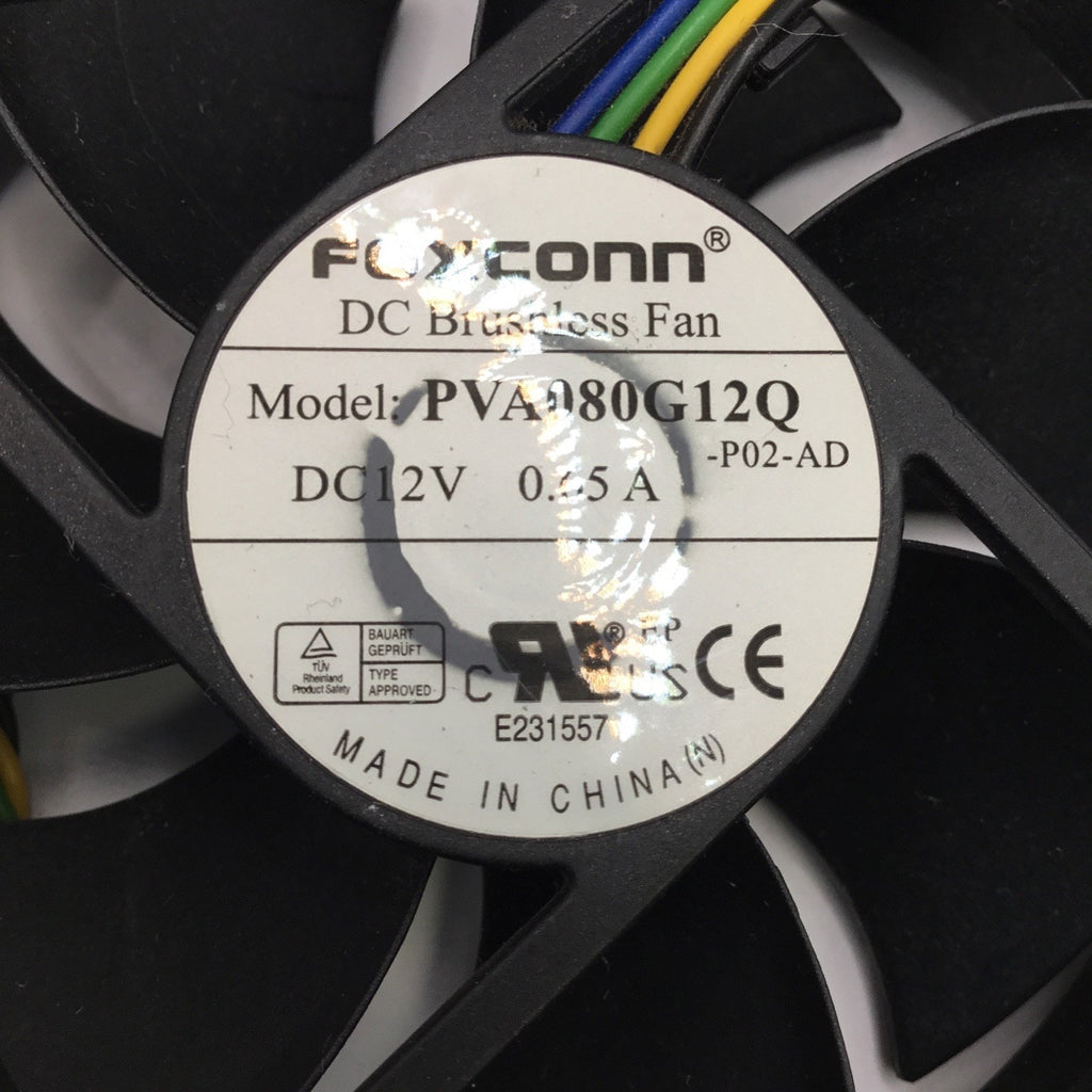 Foxconn PVA080G12Q 80*80*25mm 12V 0.65A DC Cooling Fan 4 Pin