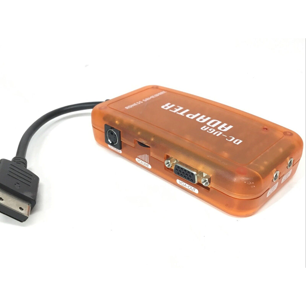 Madness Gameware Sega Dreamcast DC-VGA Adapter VGA-Out S-Video RCA