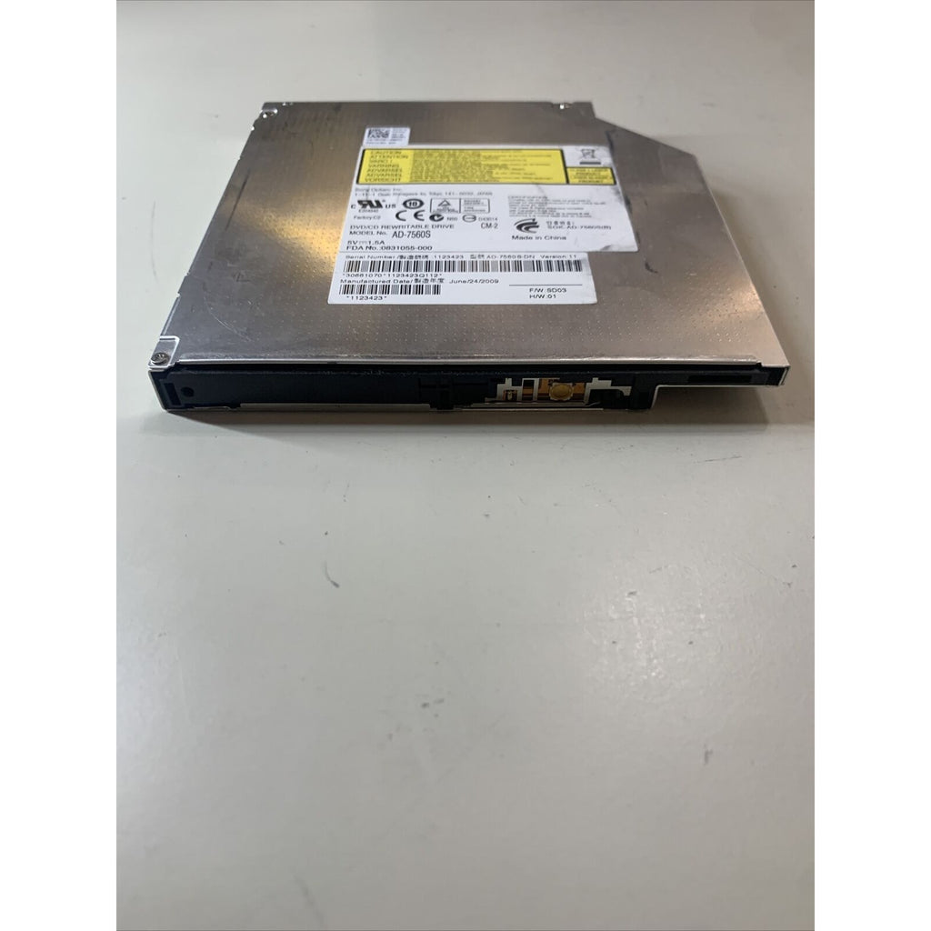 Dell AD-7560S Inspiron SATA DVD Writer Drive With Bracket - 0855R1 - No Bezel