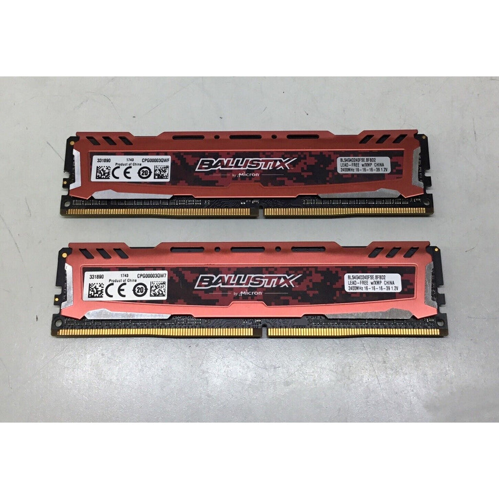 BALLISTIX SPORT 8GB(2x4GB) DDR4-2400MHz PC4-19200 1.2V SDRAM BLS4G4D240FSE.8FBD2