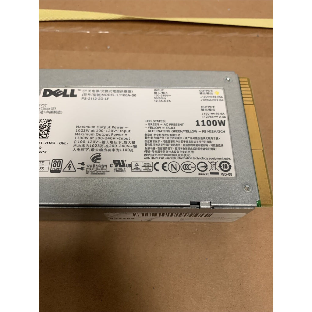 Dell Poweredge 0F6V5T L1100A-S0 1100W Power Supply - PS-2112-2D-LF - F6V5T