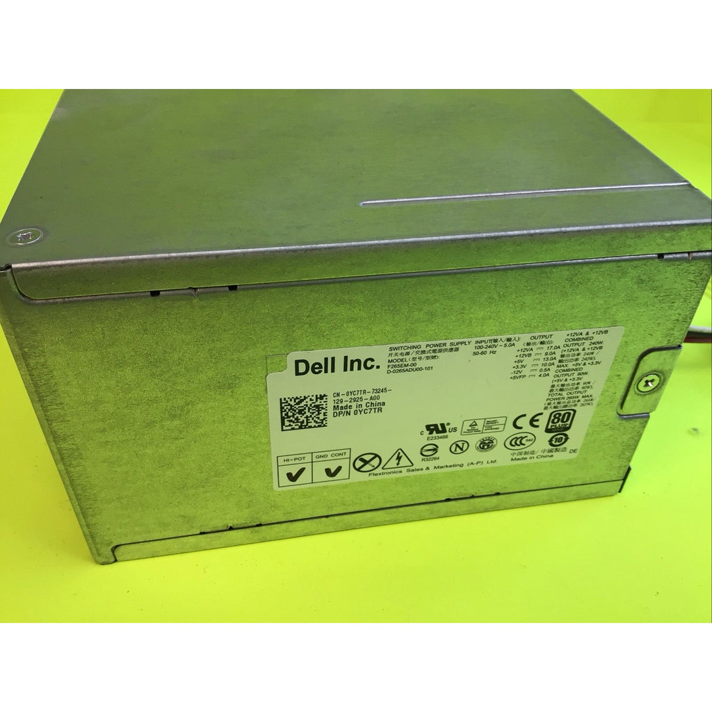 OEM Dell Optiplex 390 790 990 3847 MT 265W PSU 0YC7TR POWER SUPPLY