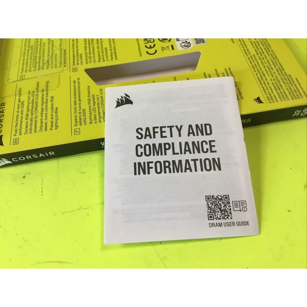 CORSAIR VENGEANCE RGB 32GB DDR5 BOX ONLY