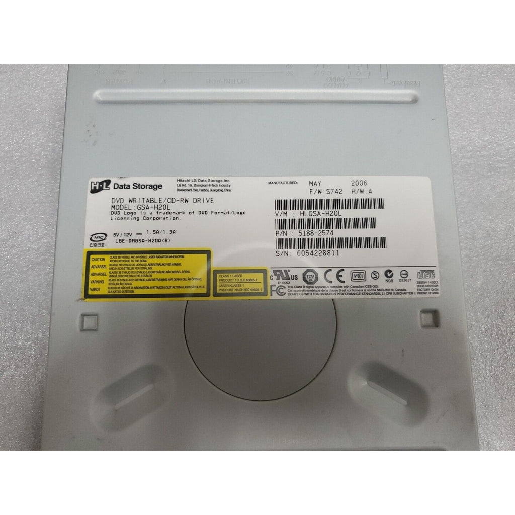 H-L Data GSA-H20L IDE DVD±RW LightScribe Optical Drive - HP Part # 5188-2574