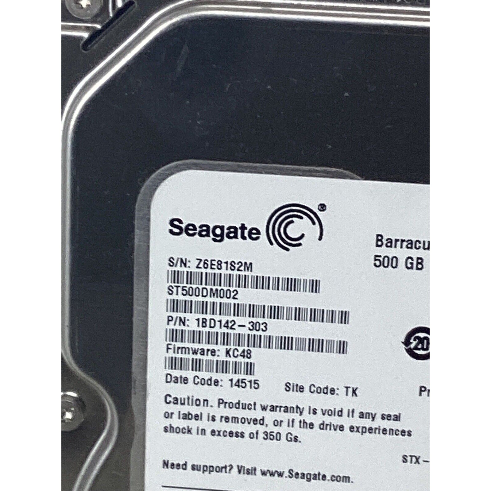 Seagate Barracuda 500GB SATA 7200RPM 3.5" ST500DM002 Hard Drive HDD