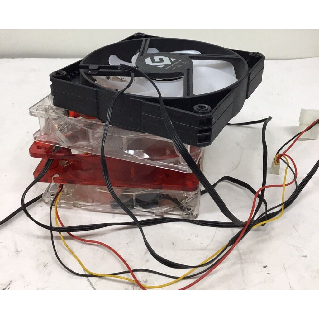 Lot of 4 Used 120mm Case Fans (Multibrand)
