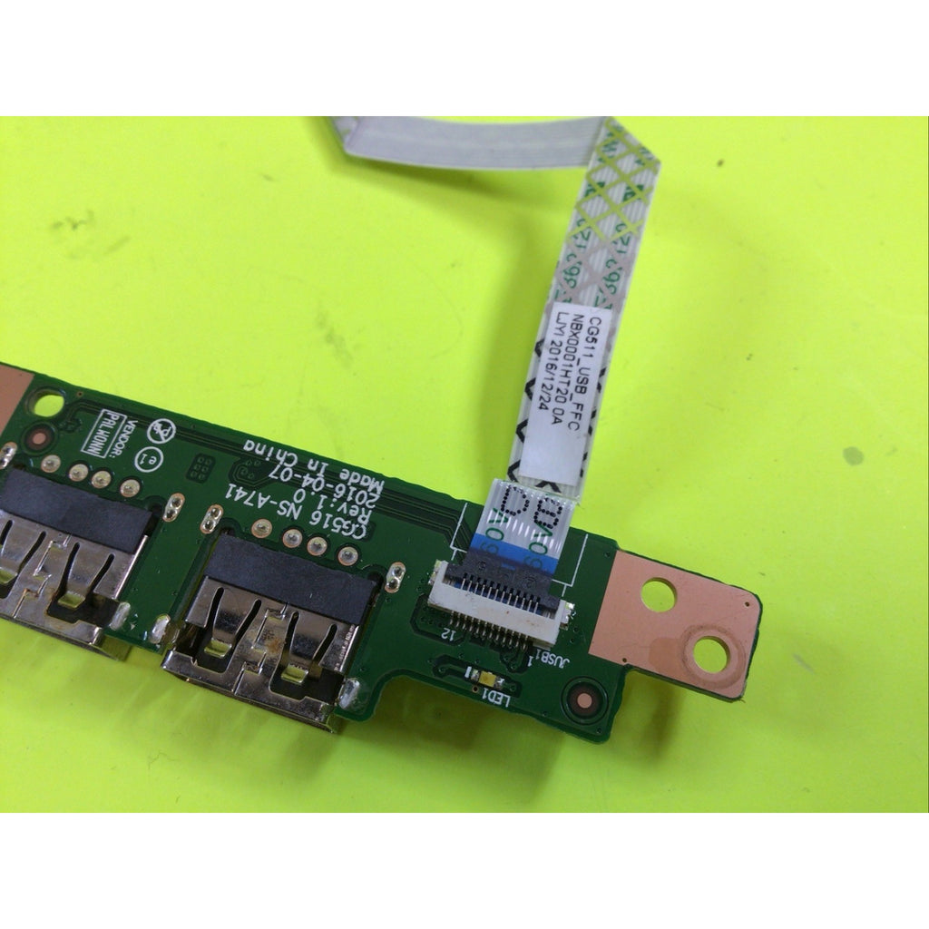 Lenovo Ideapad 310-15ABR USB Port I/O Board w/Cable NS-A741
