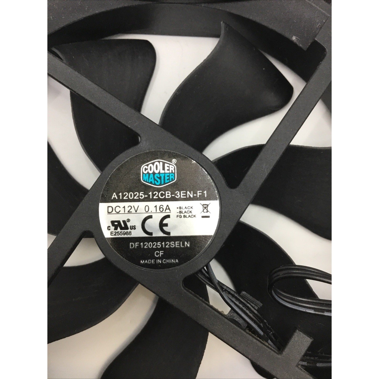 2x A12025-12CB-3BN-F1 DF1202512SELN | Cooler Master Chassis Fan DC12V 0.16A