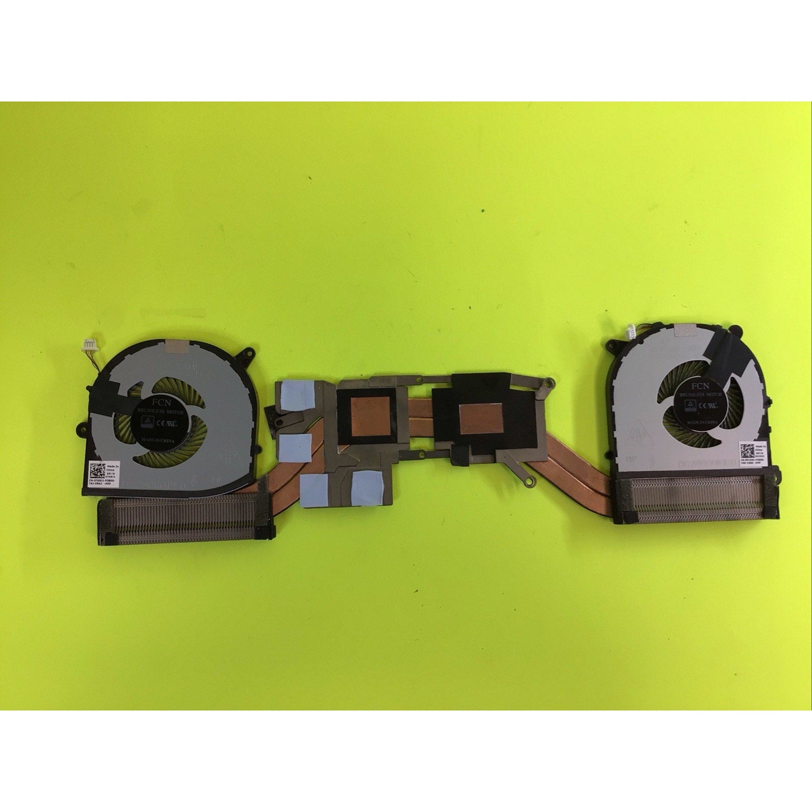 Dell XPS 15 9560 CPU Heatsink and Fans 8R2V8 08R2V8