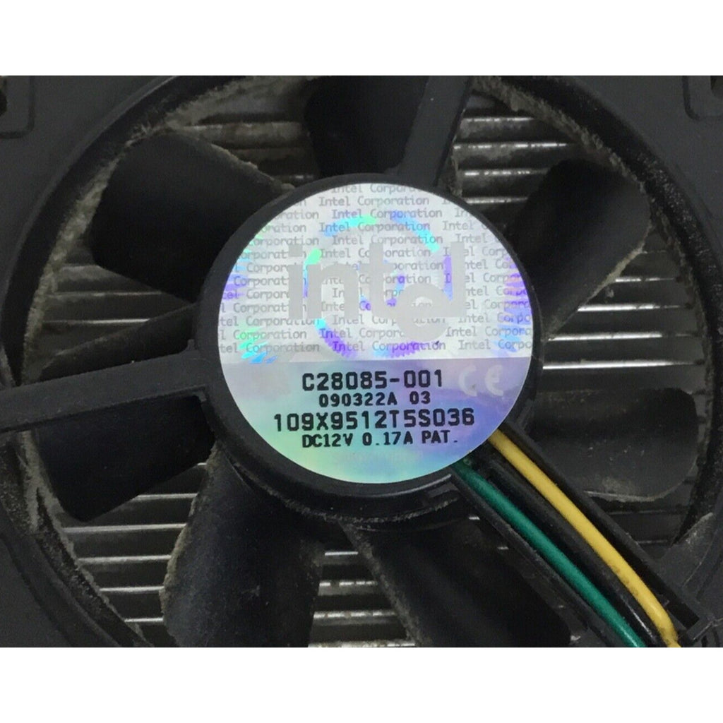 Vintage Computer Fan with Heat Sink C28085-001 Intel