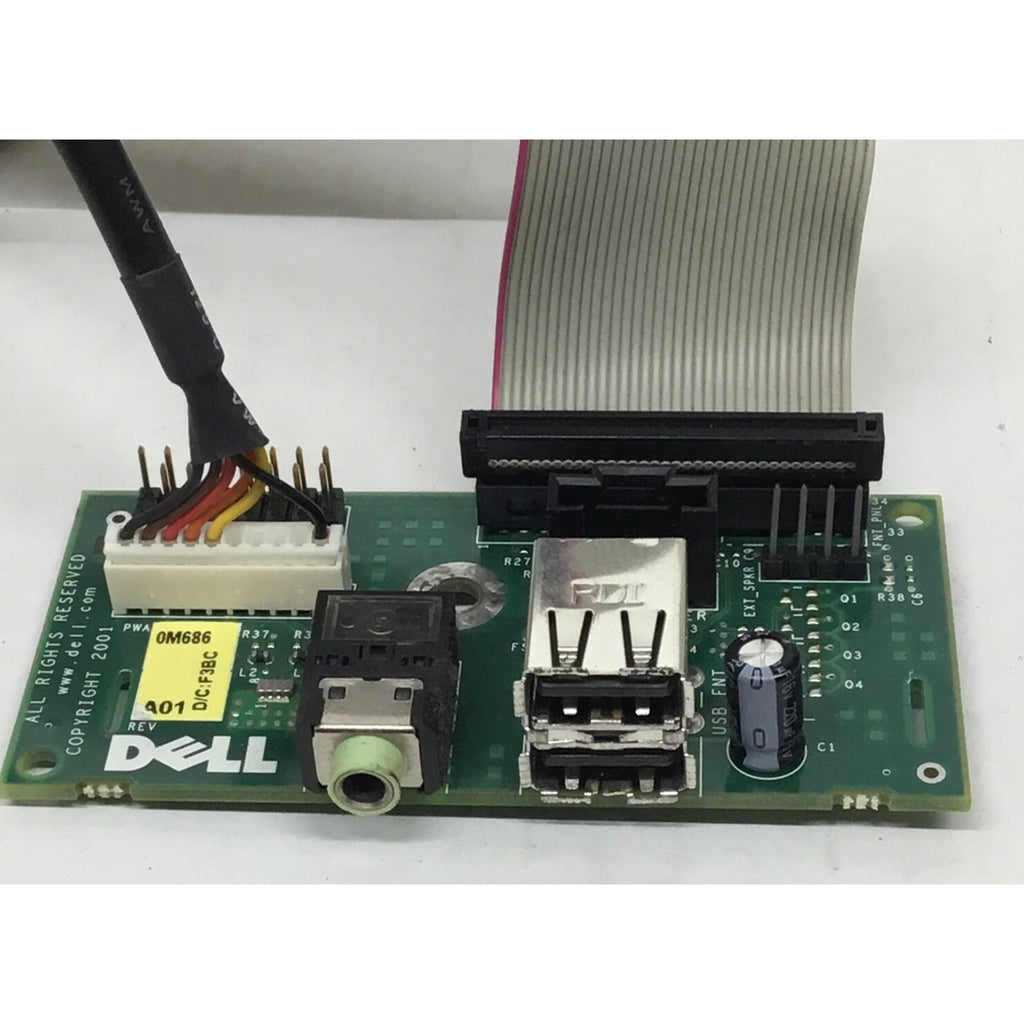 0M686 Dell OptiPlex GX260 GX27 PC Audio USB I/O Port Board - 0M686 With Wires
