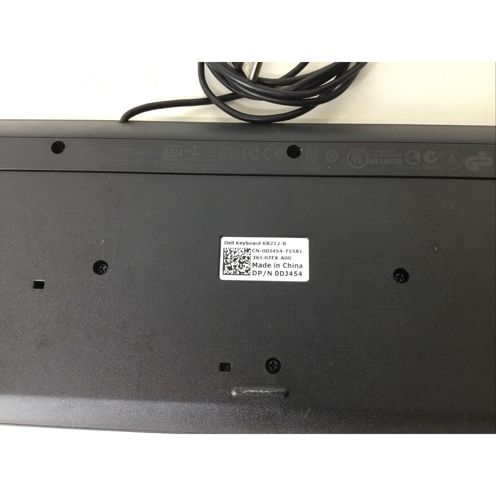 Dell Wired USB Keyboard KB212-B Black 0DJ454