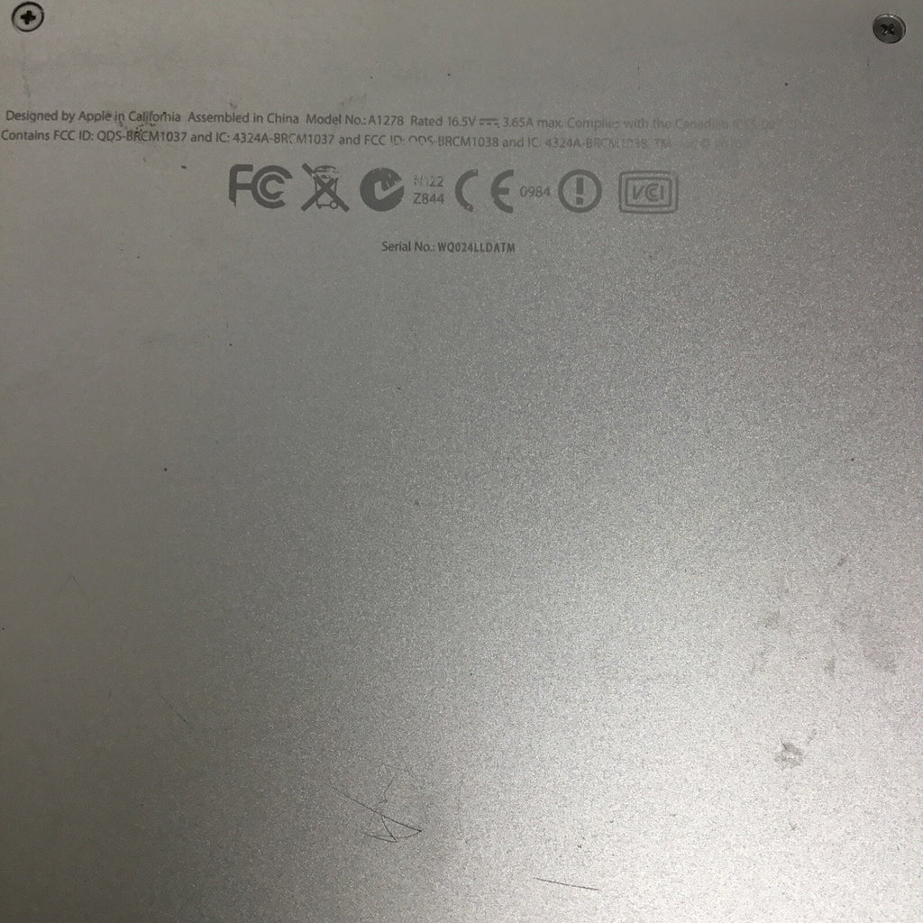 Apple Macbook Pro A1278 Laptop For Parts READ DESC