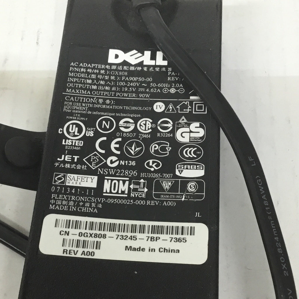 Genuine Dell FA90PS0-00 19.5V 4.62A AC Power Adapter Charger GX808 0GX808