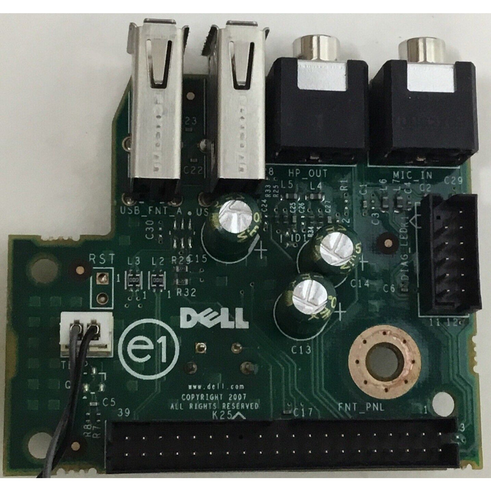 Dell OptiPlex 755 760 780 580 SFF Front USB Audio I/O Power Button Board XW055