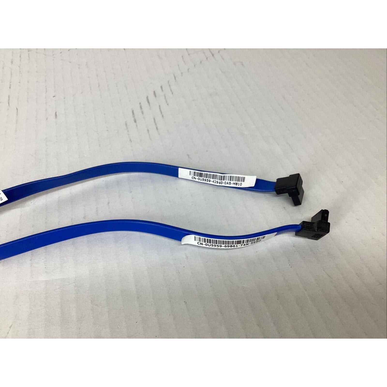 Lot of 2 Dell Optiplex PC Blue Right Angle SATA Drive Cable 0U5959 U5959