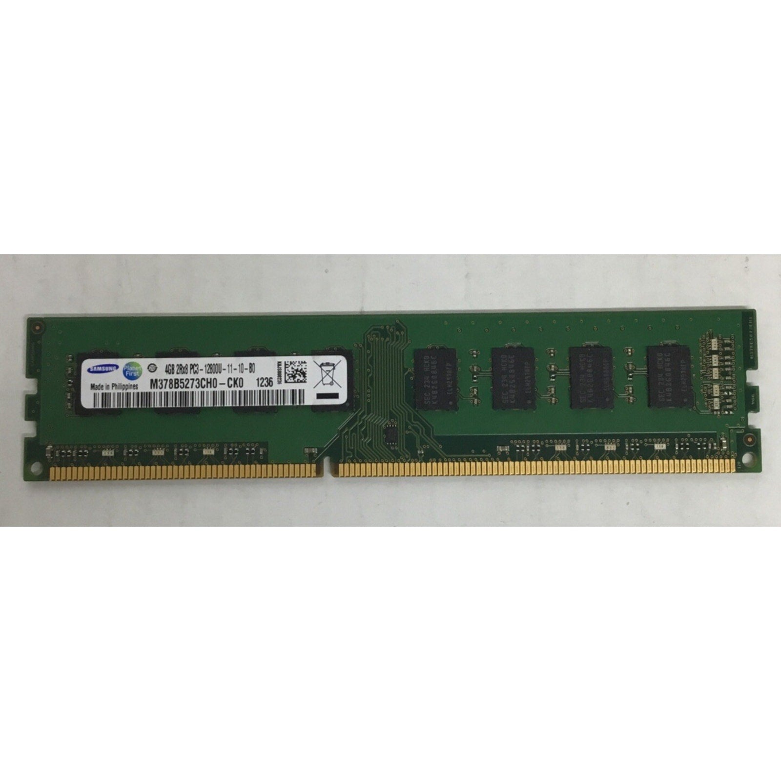 Samsung 4GB DDR3-1333 Desktop Memory 2RX8 PC3-10600U 1.5V UDIMM M378B5273CH0-CH9