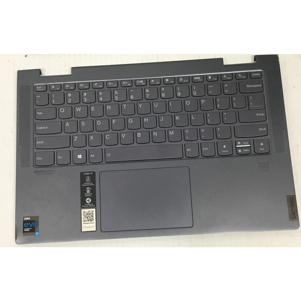 Parts Only Lenovo Yoga 14” 7 14ITL5 Palmrest w/TouchPad Backlit Keyboard