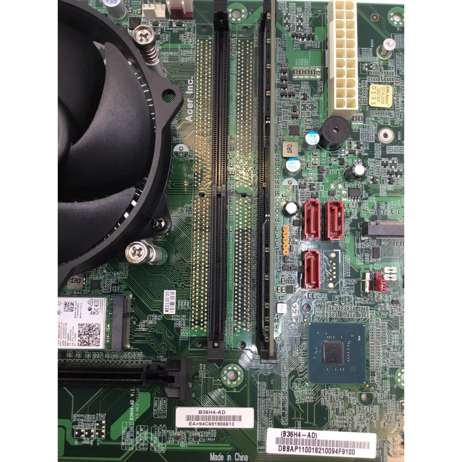 Acer TC-885 B36H4-AD 8GB DDR4 B360 Intel i7 8700/heatsink Motherboard +IO shield