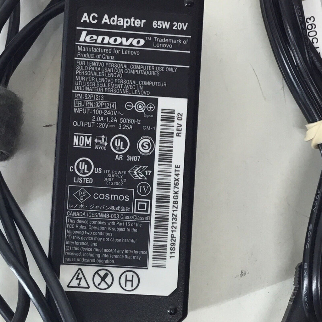 LENOVO 45N0320 20V 3.25A 65W Genuine Original AC Power Adapter Charger