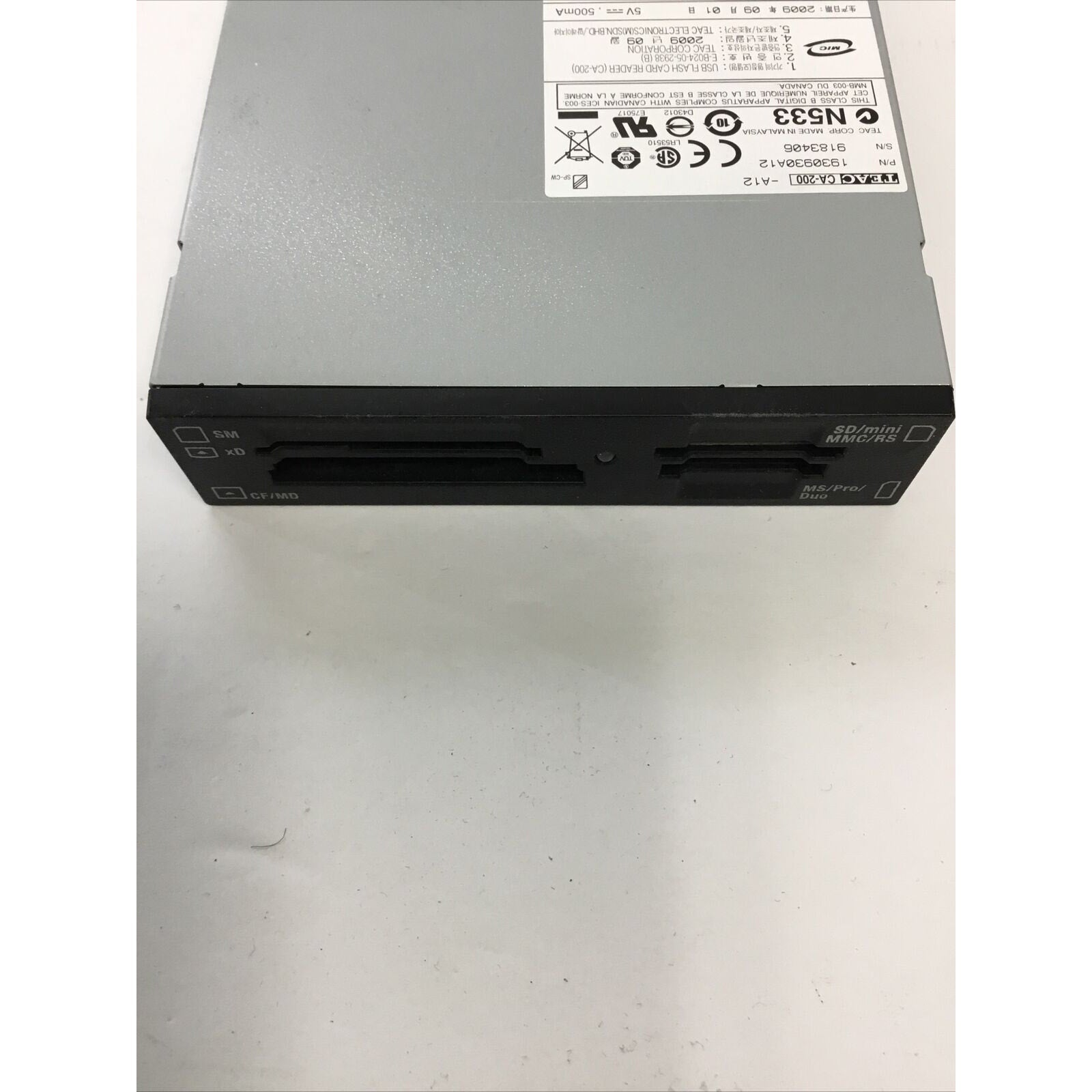 Dell OptiPlex SFF Inspiron Vostro Multi Card Reader Teac CA-200 0JJ162 (-L-U)